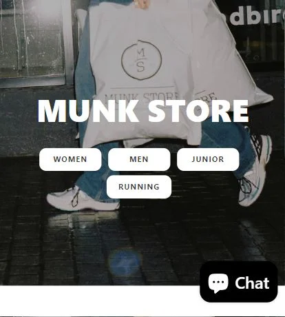 Munkstore website
